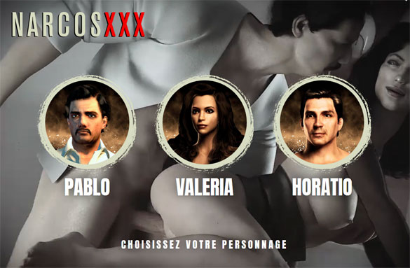 Narcos XXX, jeu porno en 3D